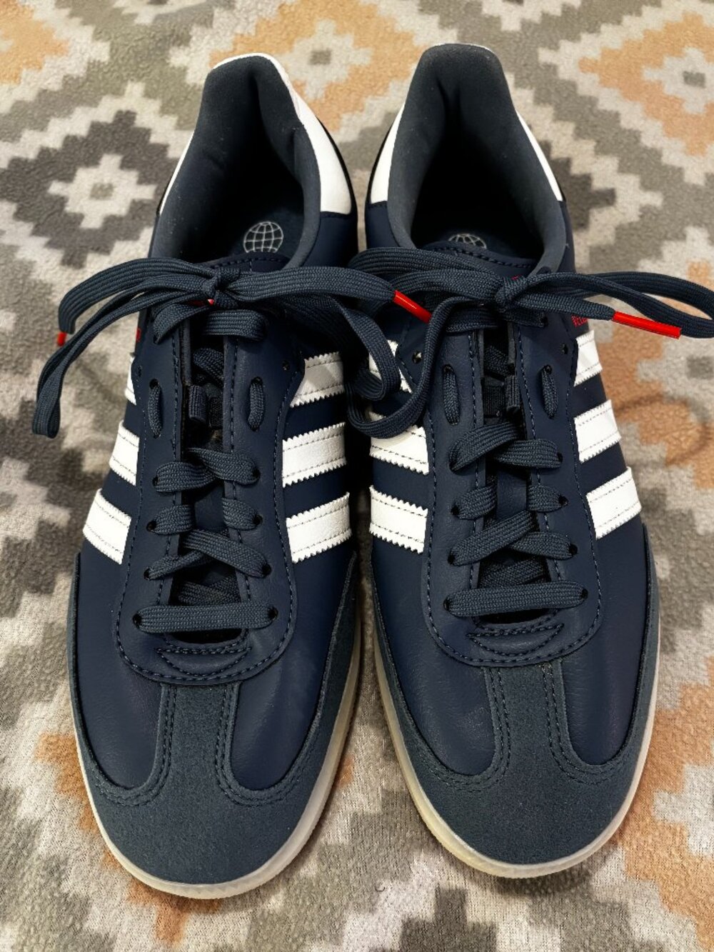 Adidas Velosamba Women's Cycling Sneakers Blue & White Size 9